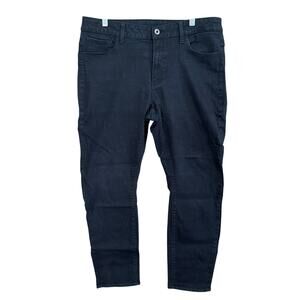G Start Raw Womens Jeans Black Deconstruck High Rise Skinny Y2K 36x28 (35x26.5)